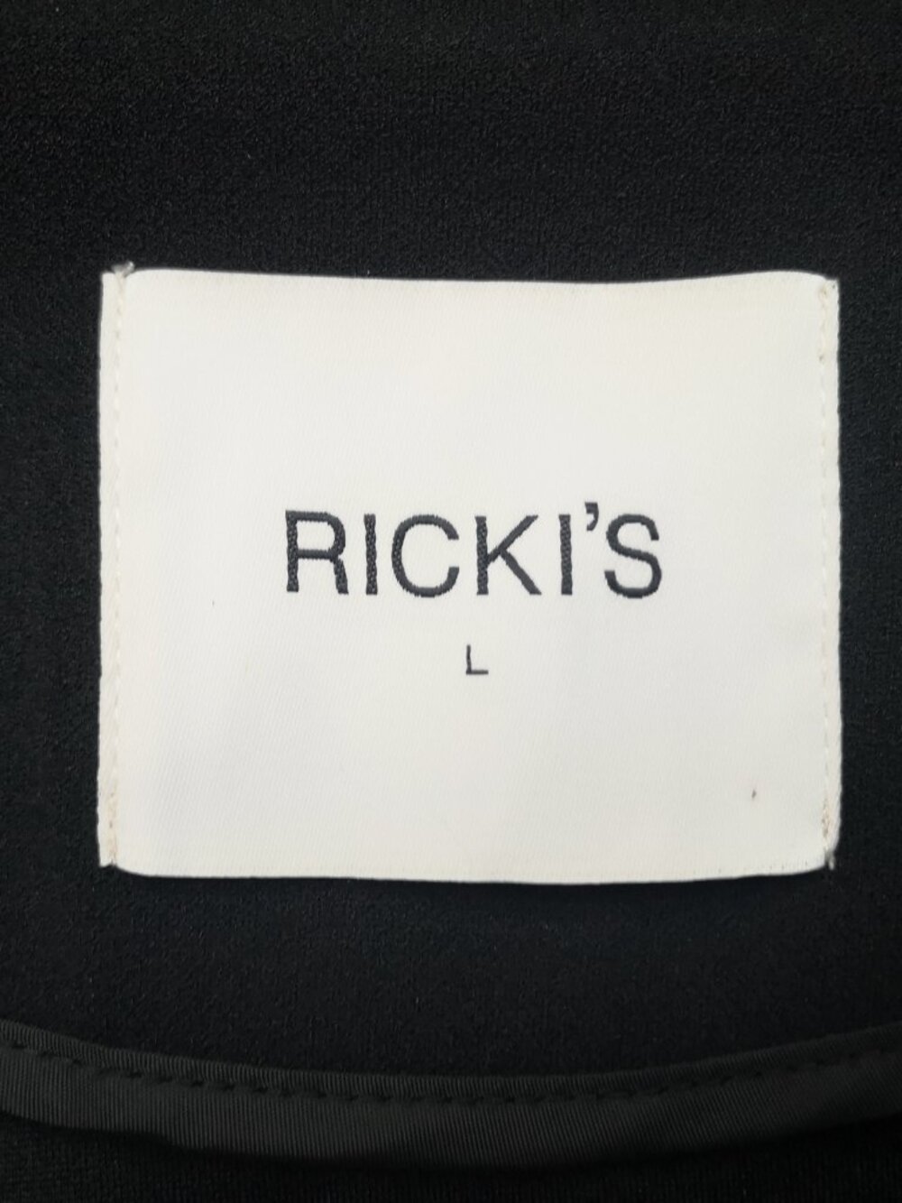 Ricki's Ladies Size Large Black 3/4 Sleeves w/ Cuffs Rounded Front Open Blazer - Picture 3 of 11